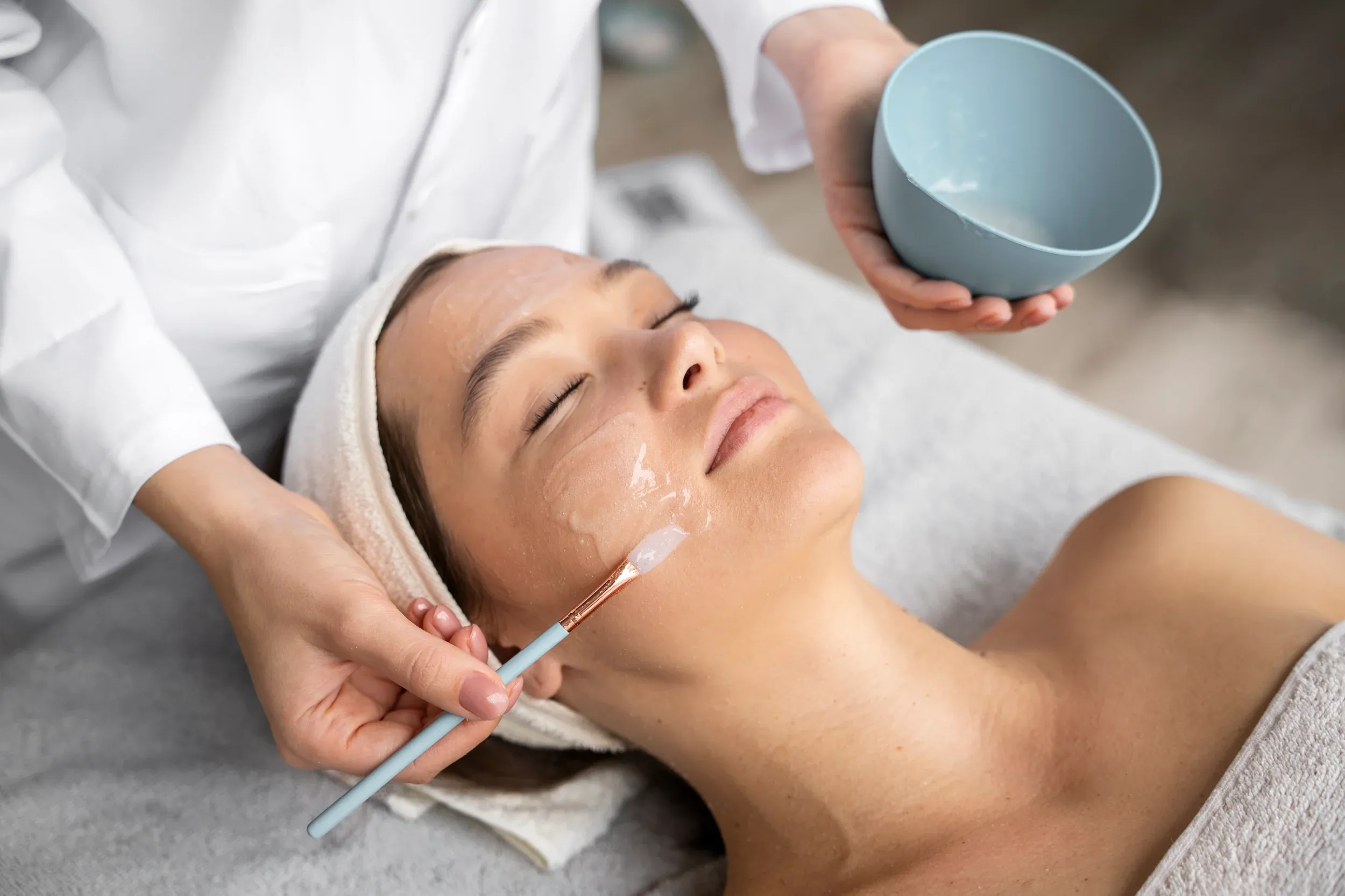 Portrait of confident patient after firming facial at Mint Aesthetics Indianapolis