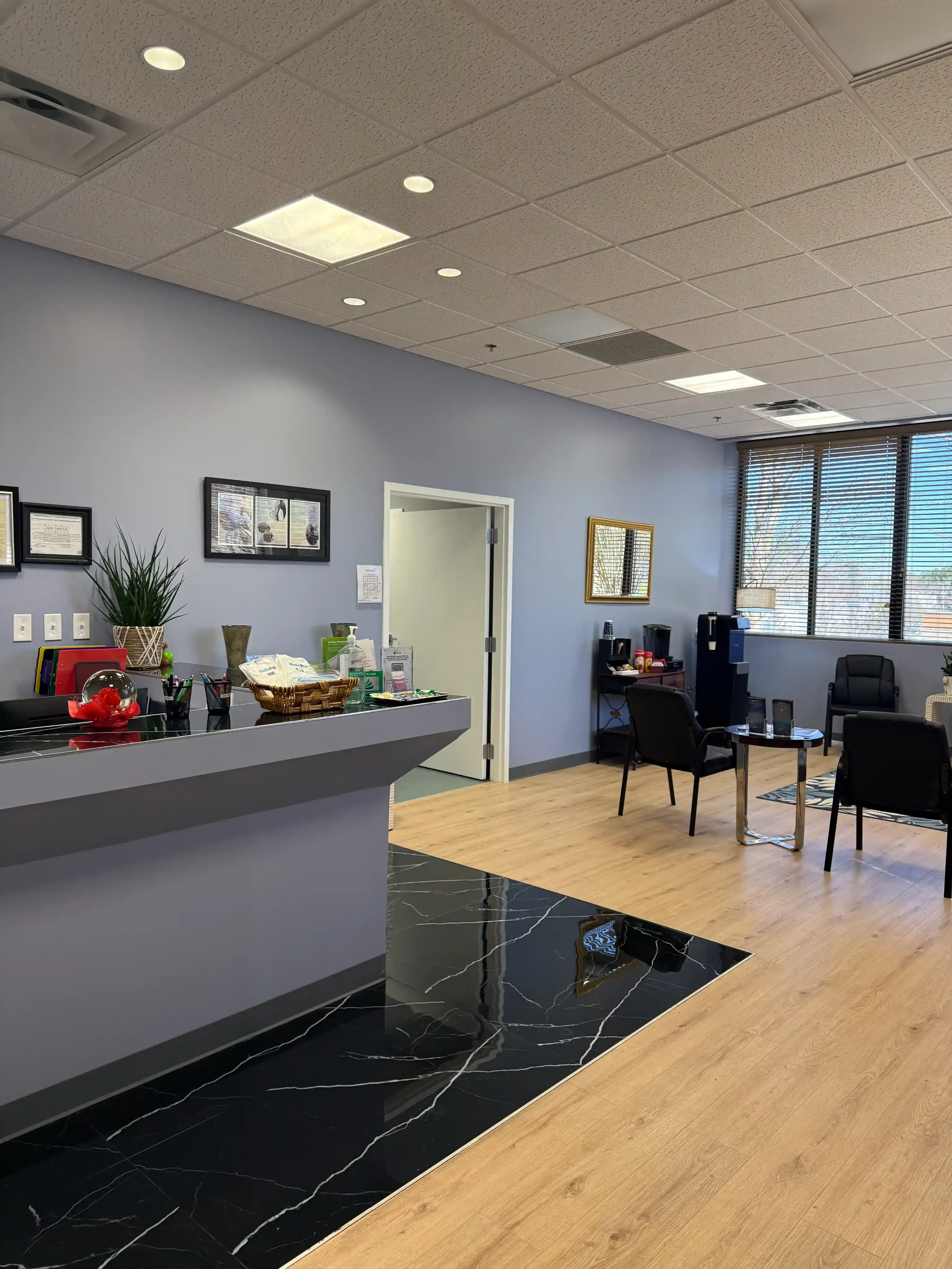 Hartley Health and Wellness clinic interior in Canton, GA