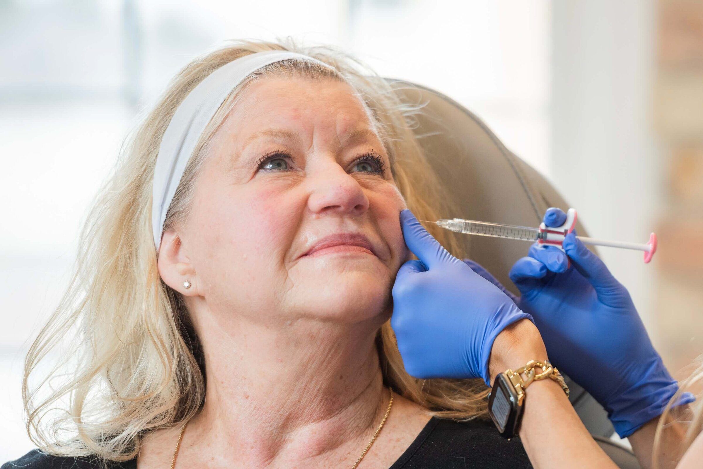 Patient consultation for Juvederm at Eternal Wellness Medical Spa Traverse City