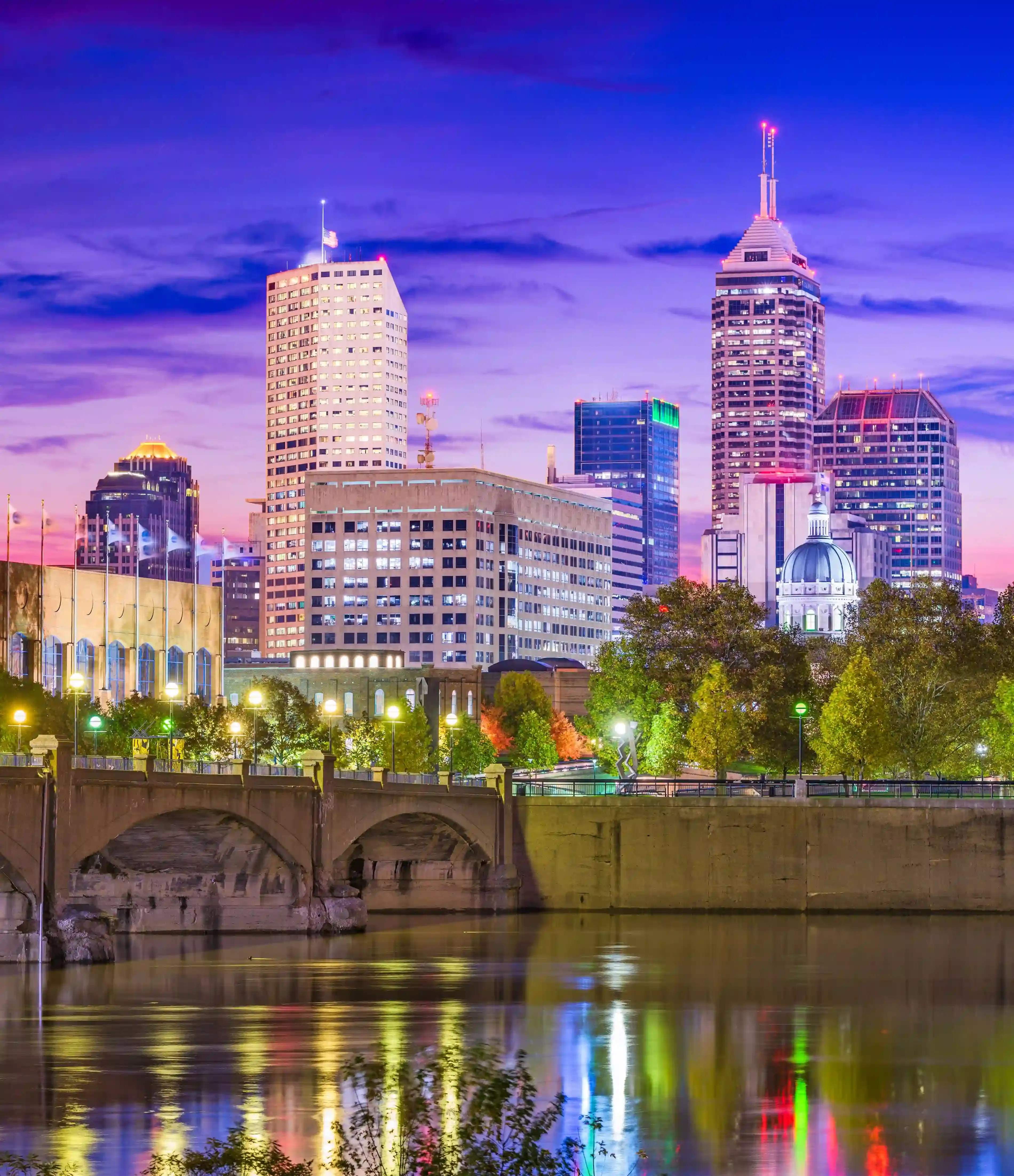 Map of Mint Aesthetics and Skin service area in Indianapolis Indiana