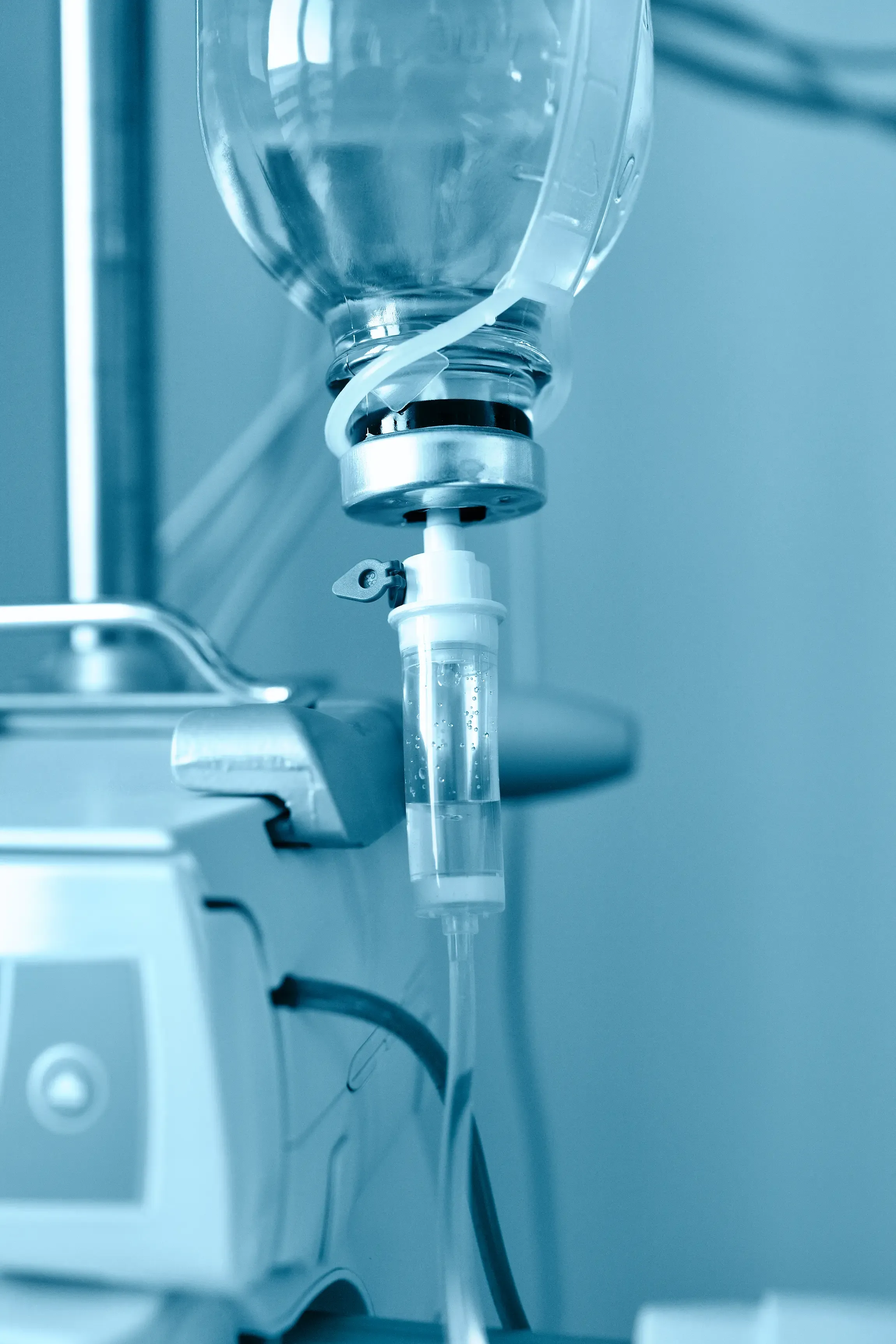 NAD+ IV therapy equipment and infusion setup at West Eastern Health
