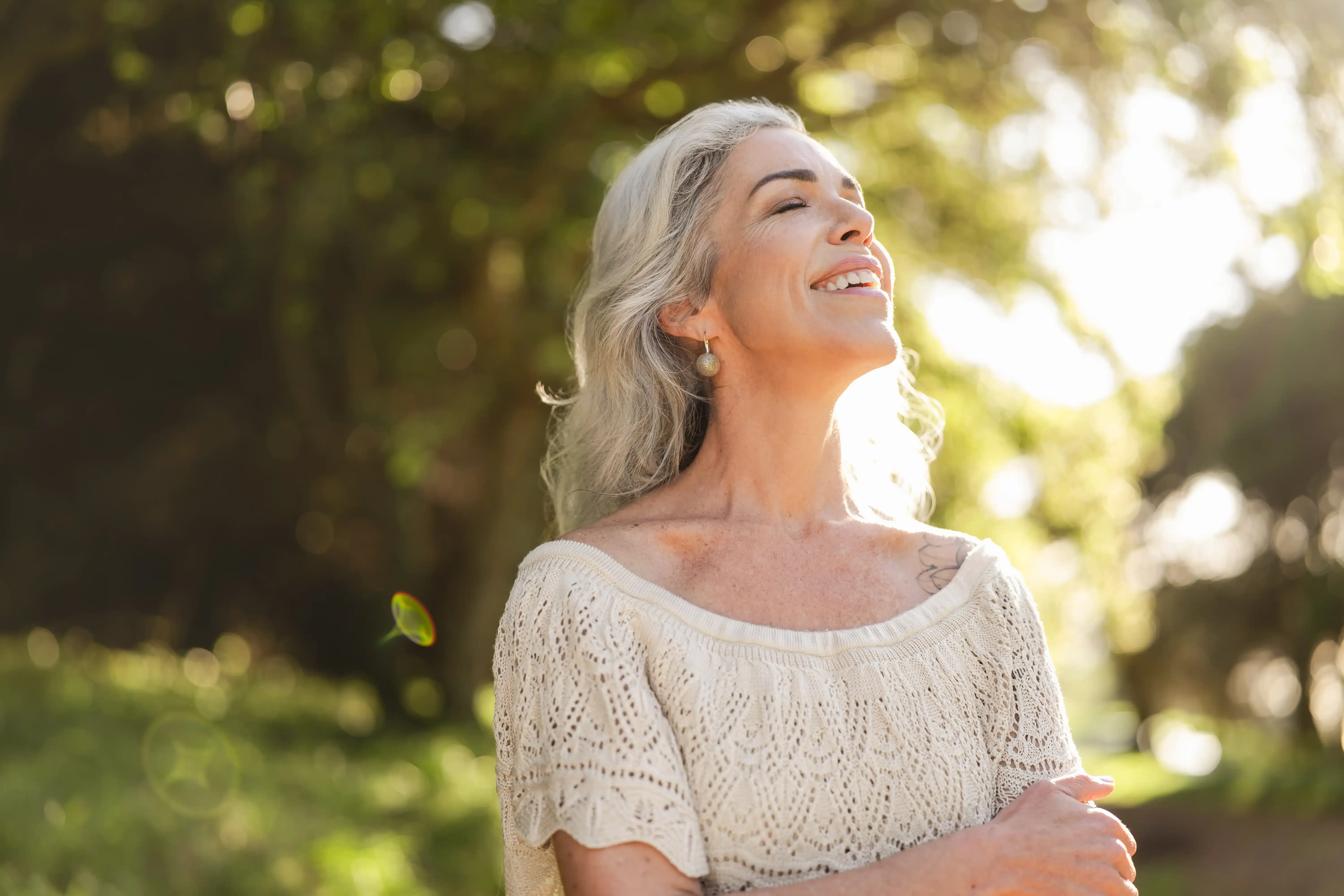 Woman feeling confident and at ease at Hartley Health and Wellness Canton