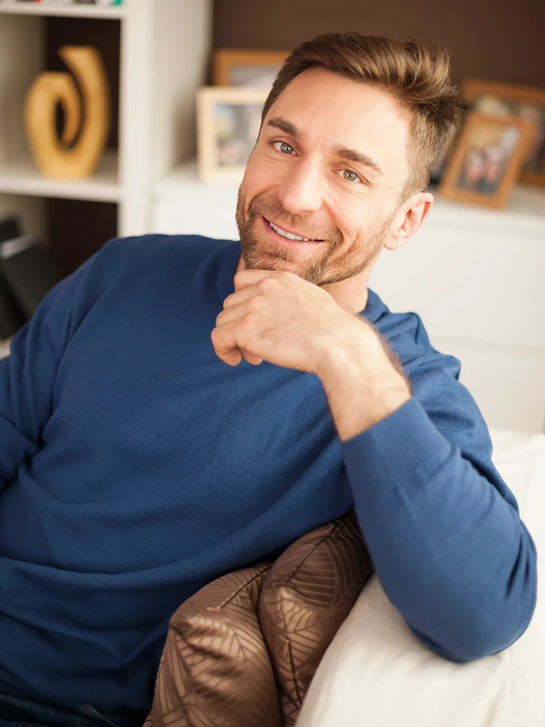 Confident patient considering ketamine therapy at Physicians Ketamine Institute Destin