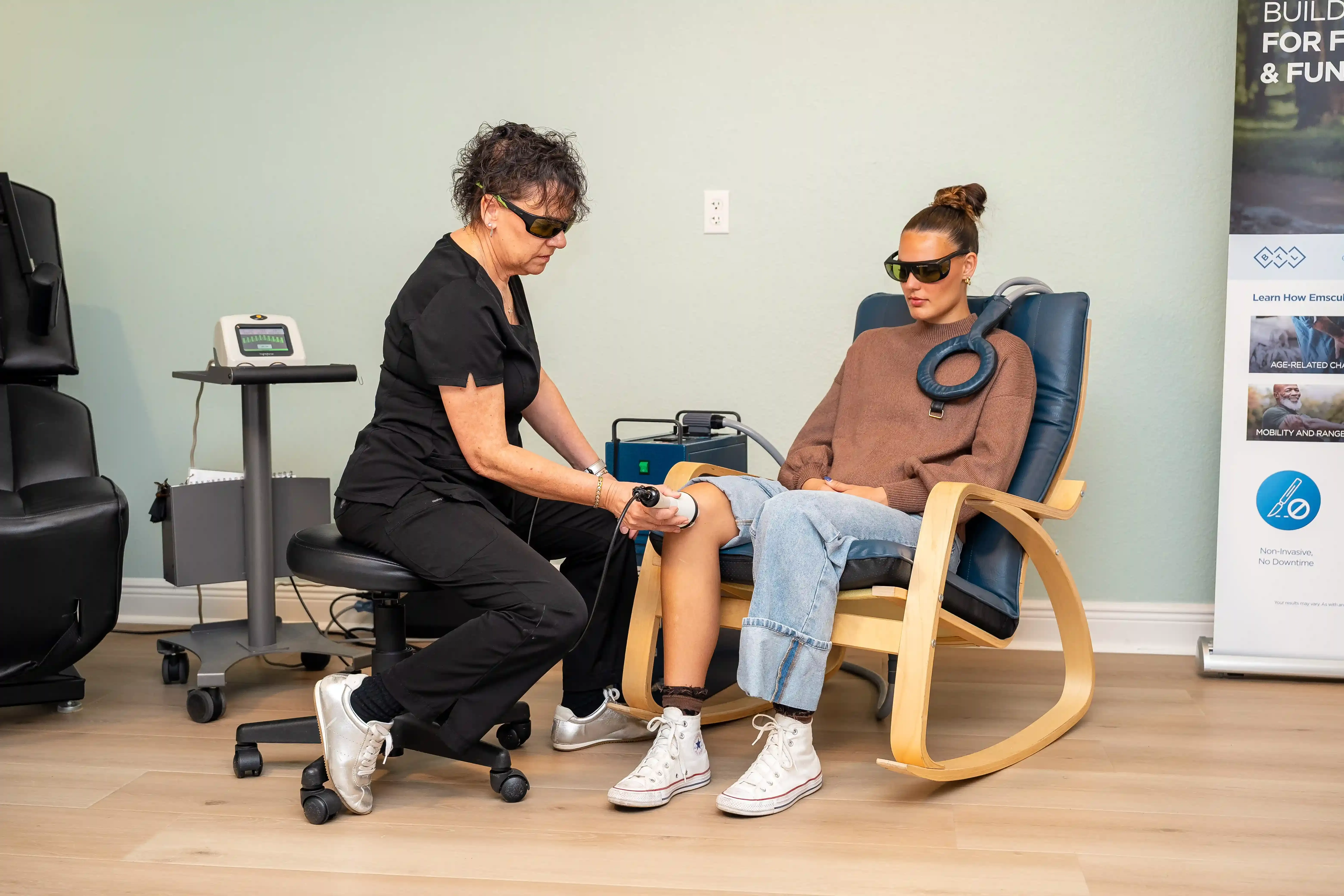 LightForce Class IV laser therapy treatment at Arise Integrative Wellness in Port Charlotte FL