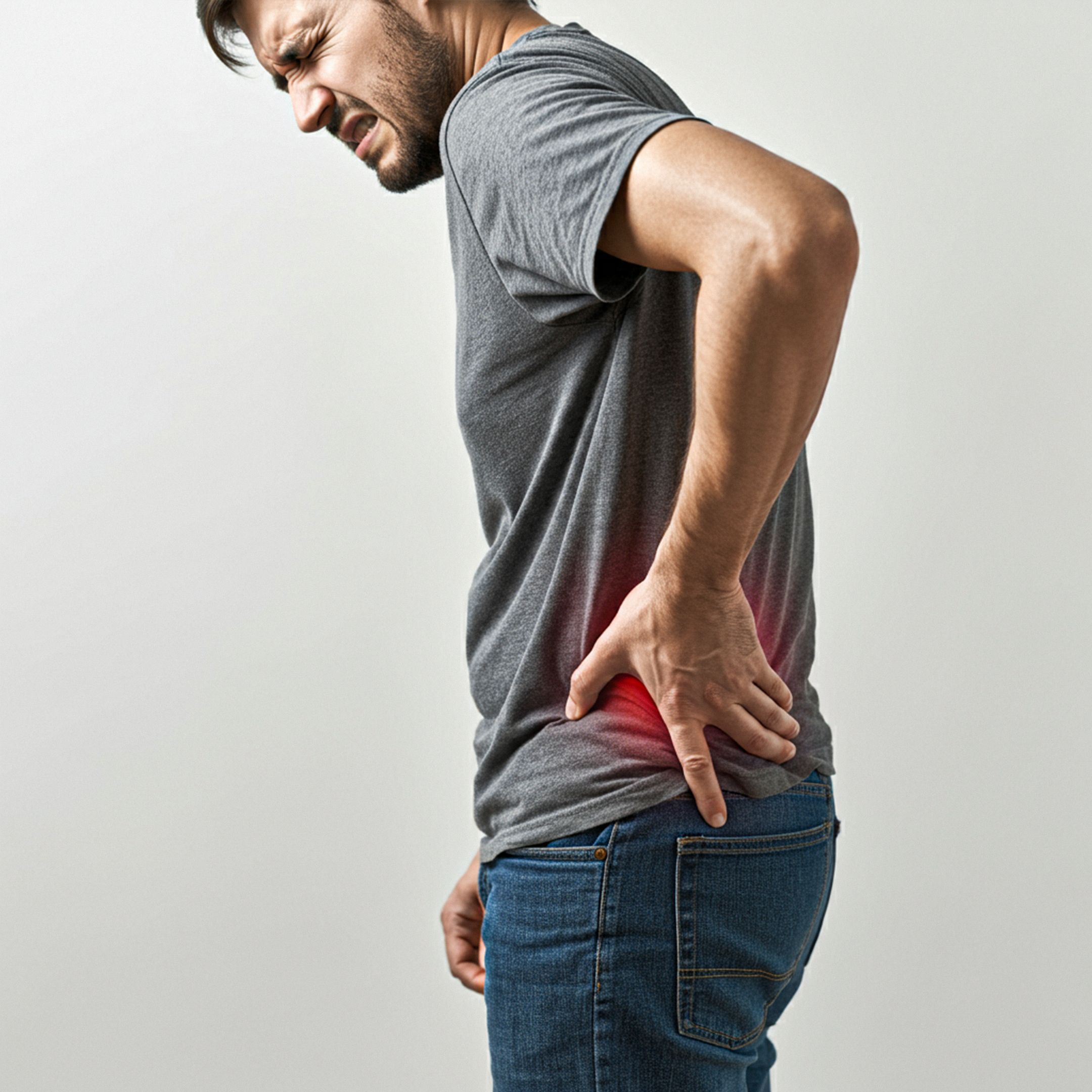 Candidate for hip pain treatment at Roots Chiropractic and Wellness Alma