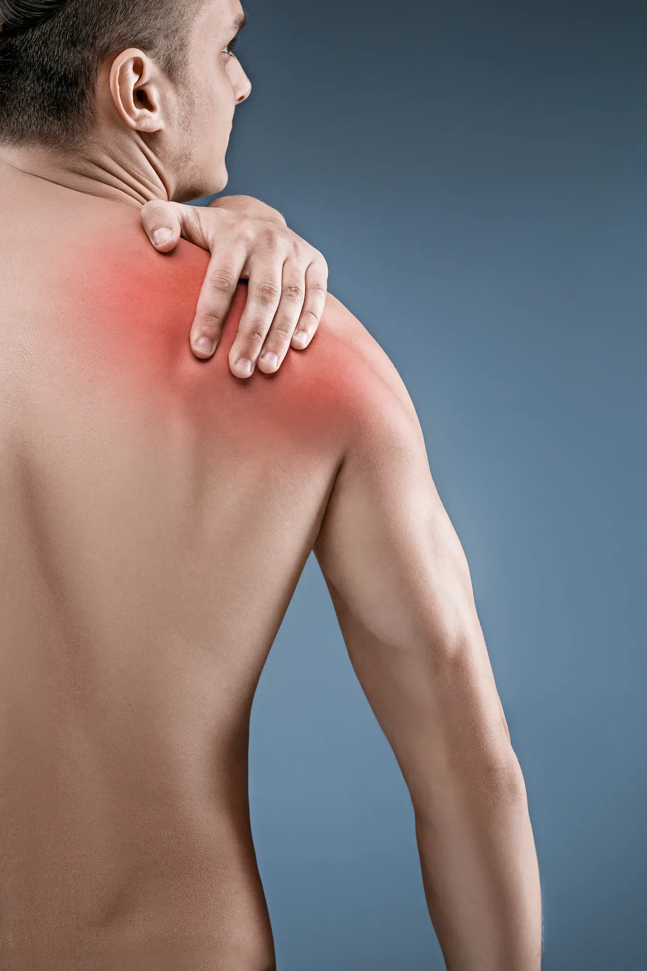 Spinal alignment and shoulder connection diagram at Roots Chiropractic and Wellness