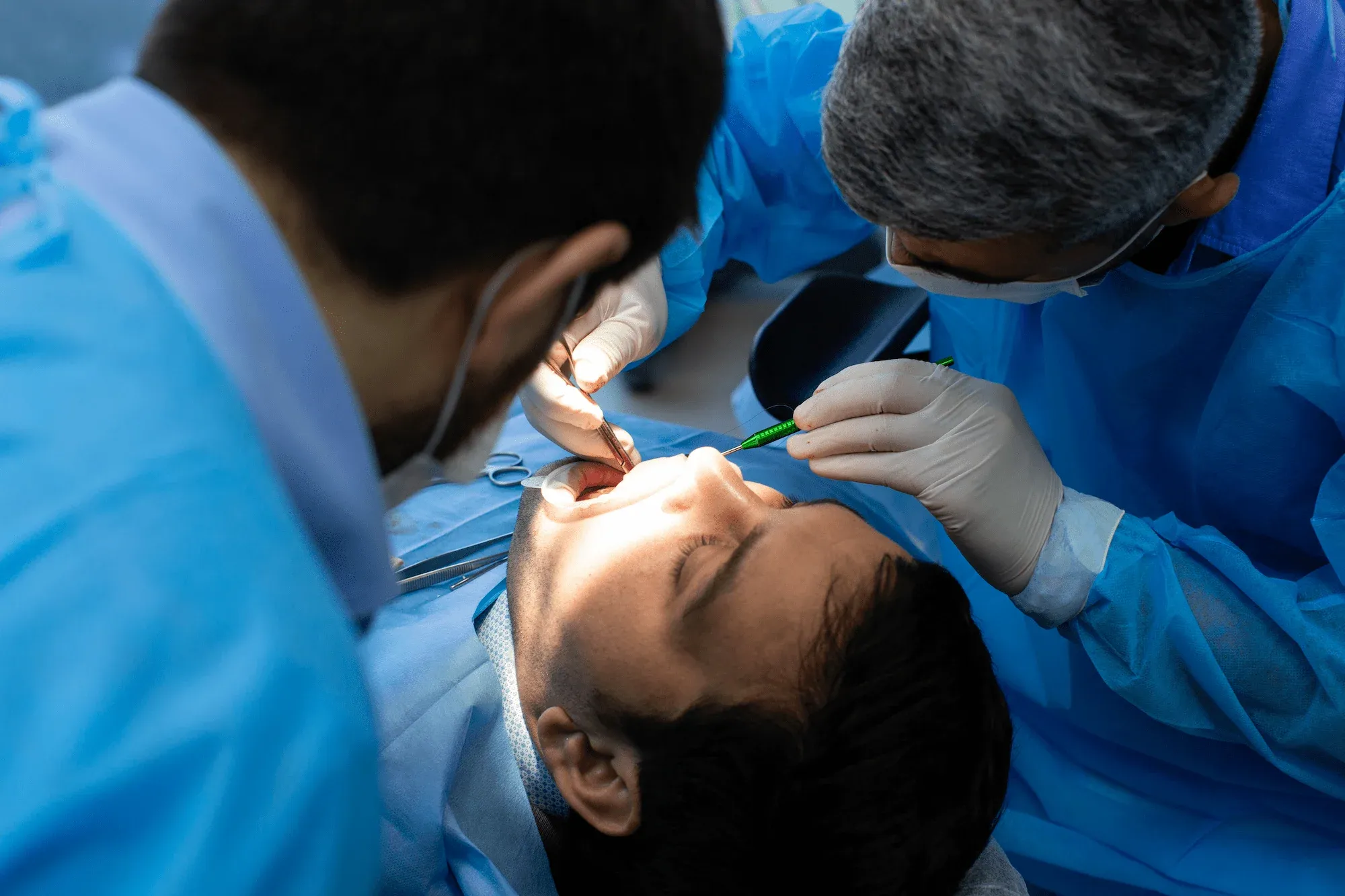 Dr. Cook preparing for a gentle oral surgery procedure at Cook Family Dentistry in Santa Rosa Beach, FL
