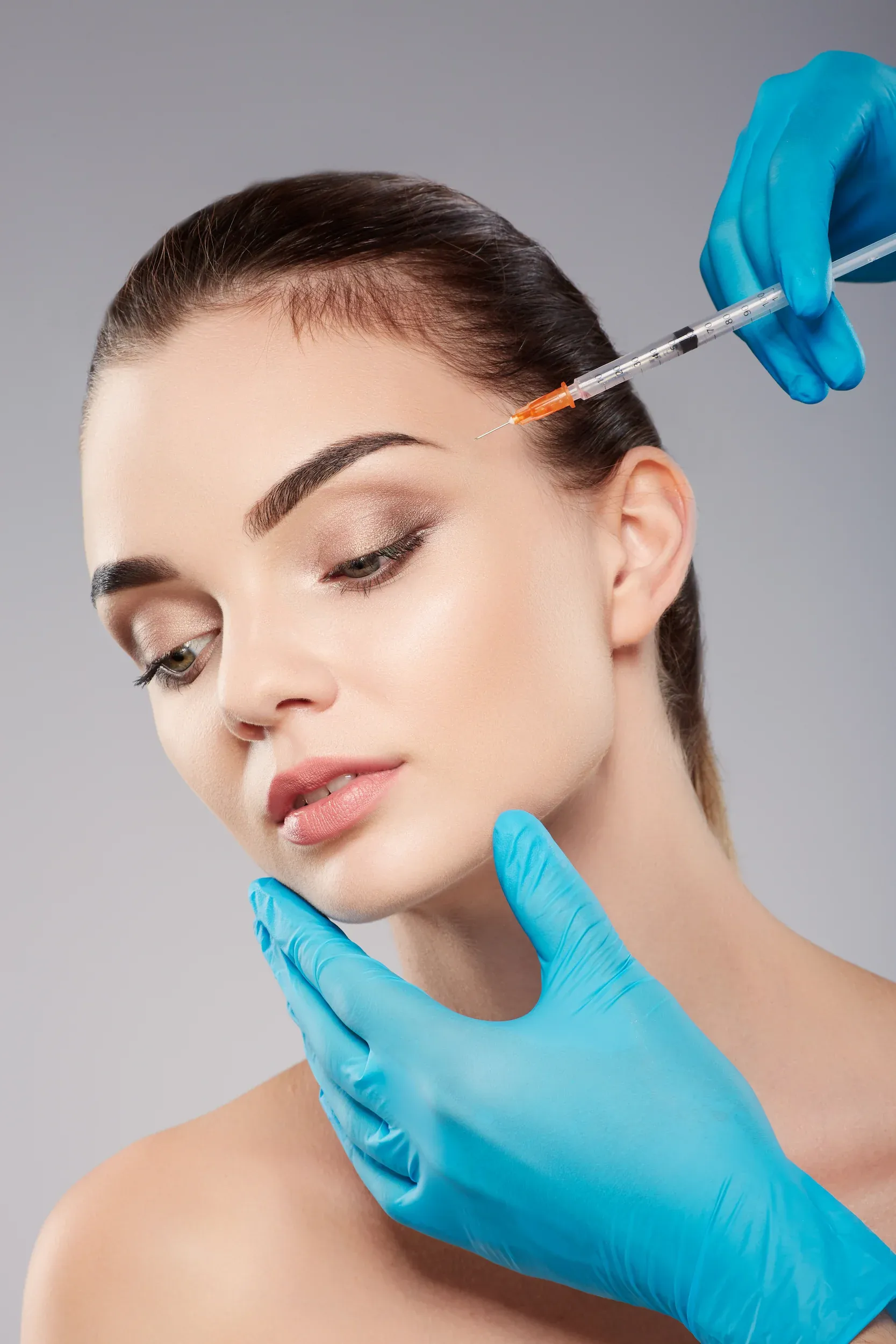 Before and after Xeomin treatment for wrinkle reduction at Mint Aesthetics & Skin Indianapolis