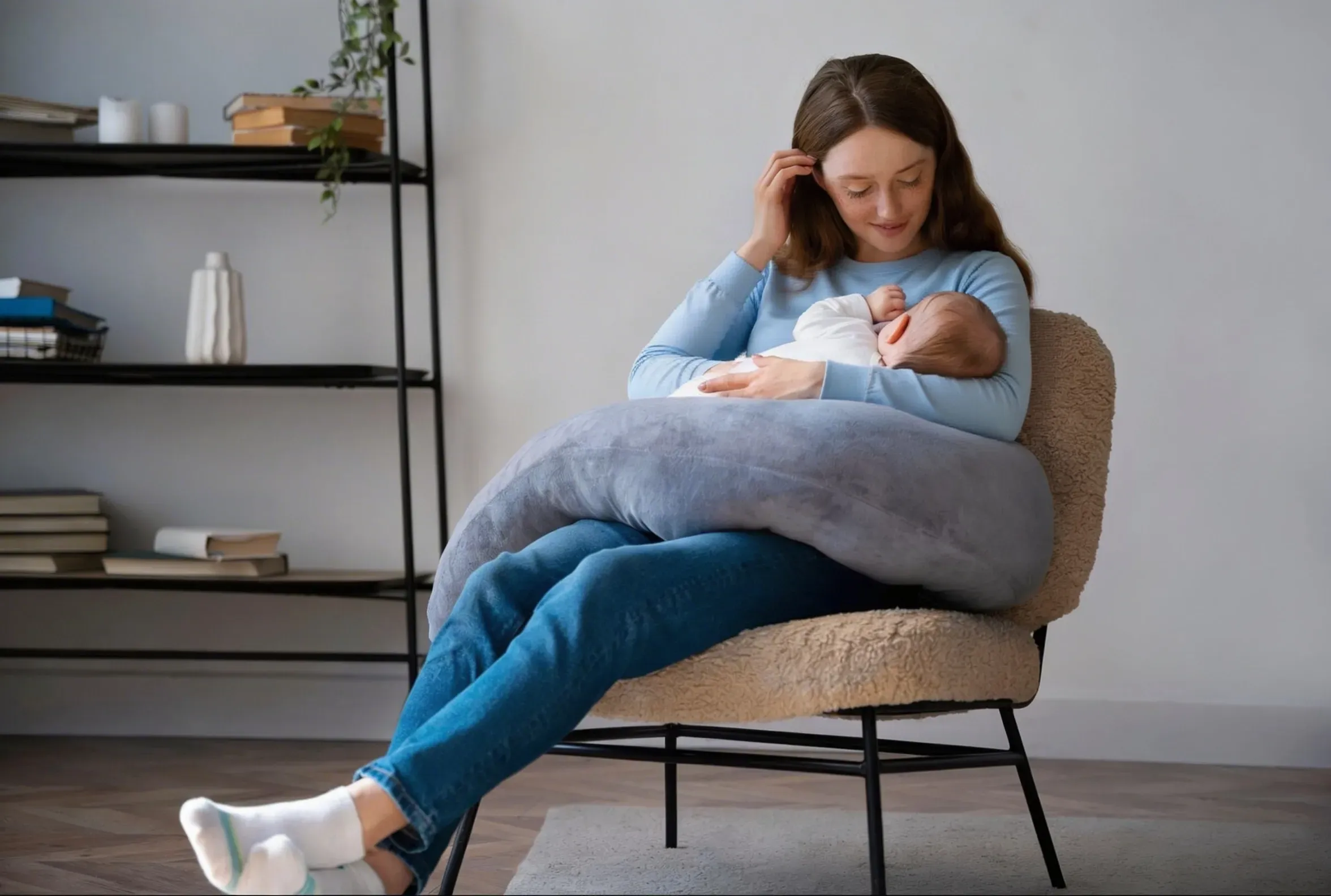 New mother beginning postpartum recovery at Hartley Health and Wellness Canton GA
