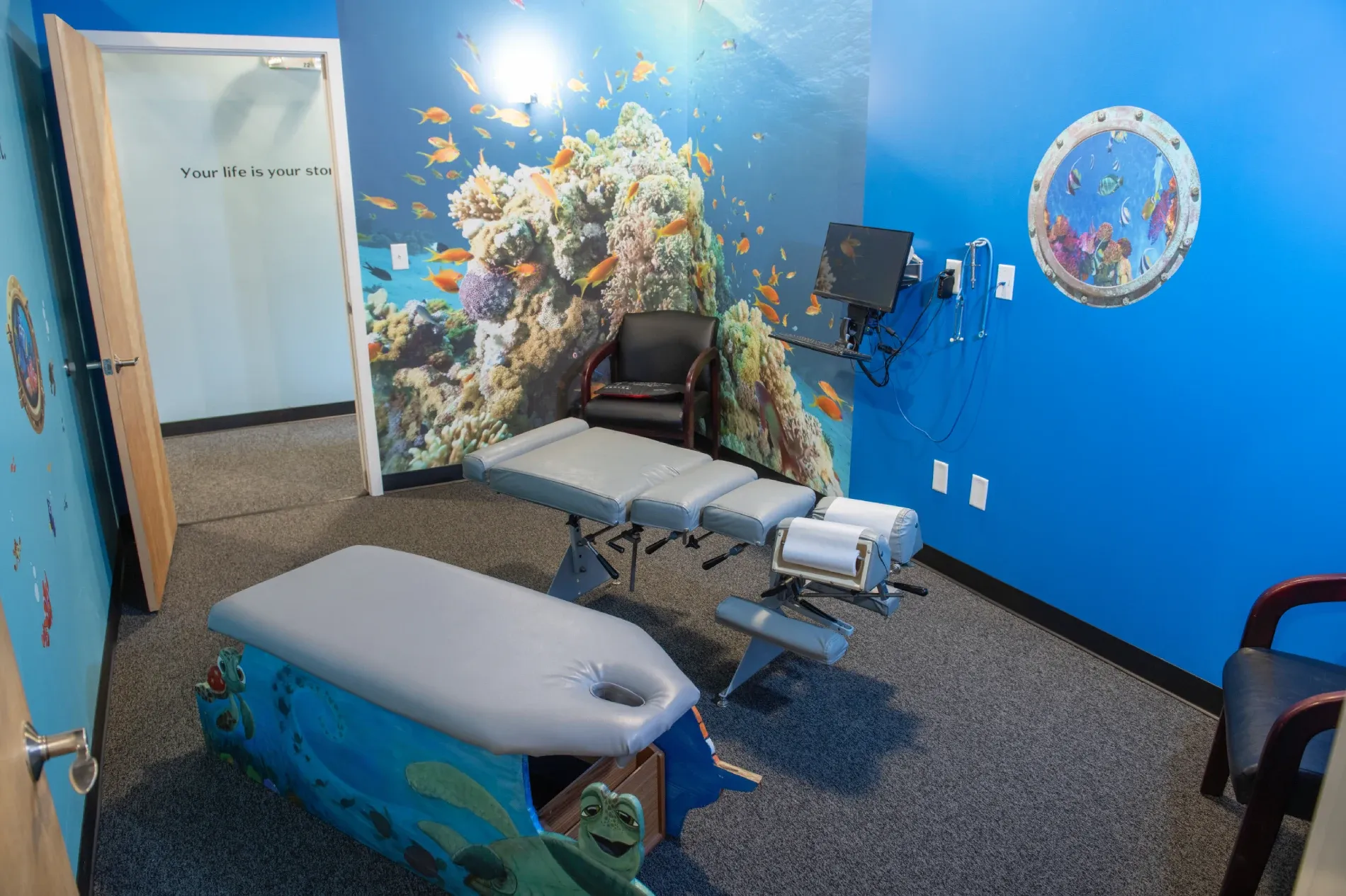 Precision Chiropractic clinic interior in Rockford Michigan