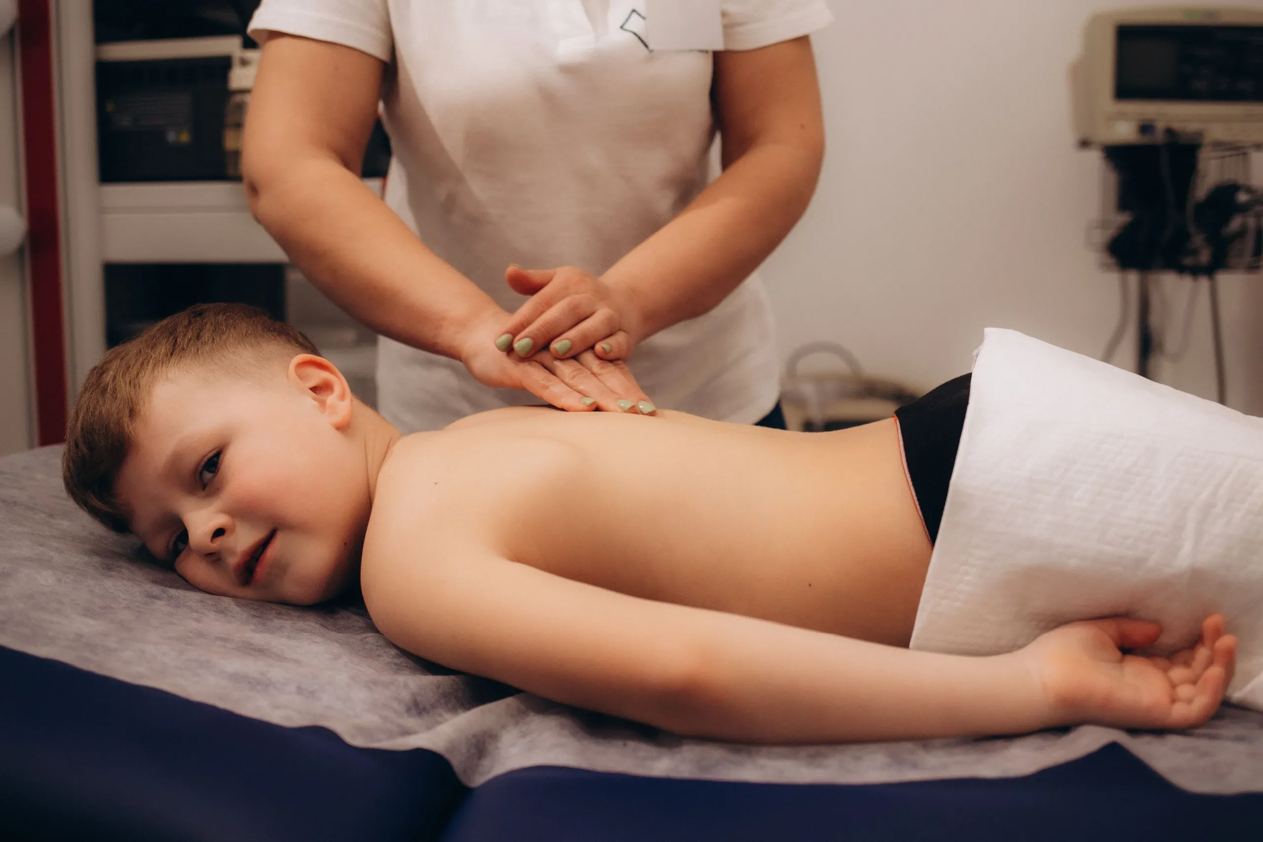 Confident young family at Precision Chiropractic Rockford