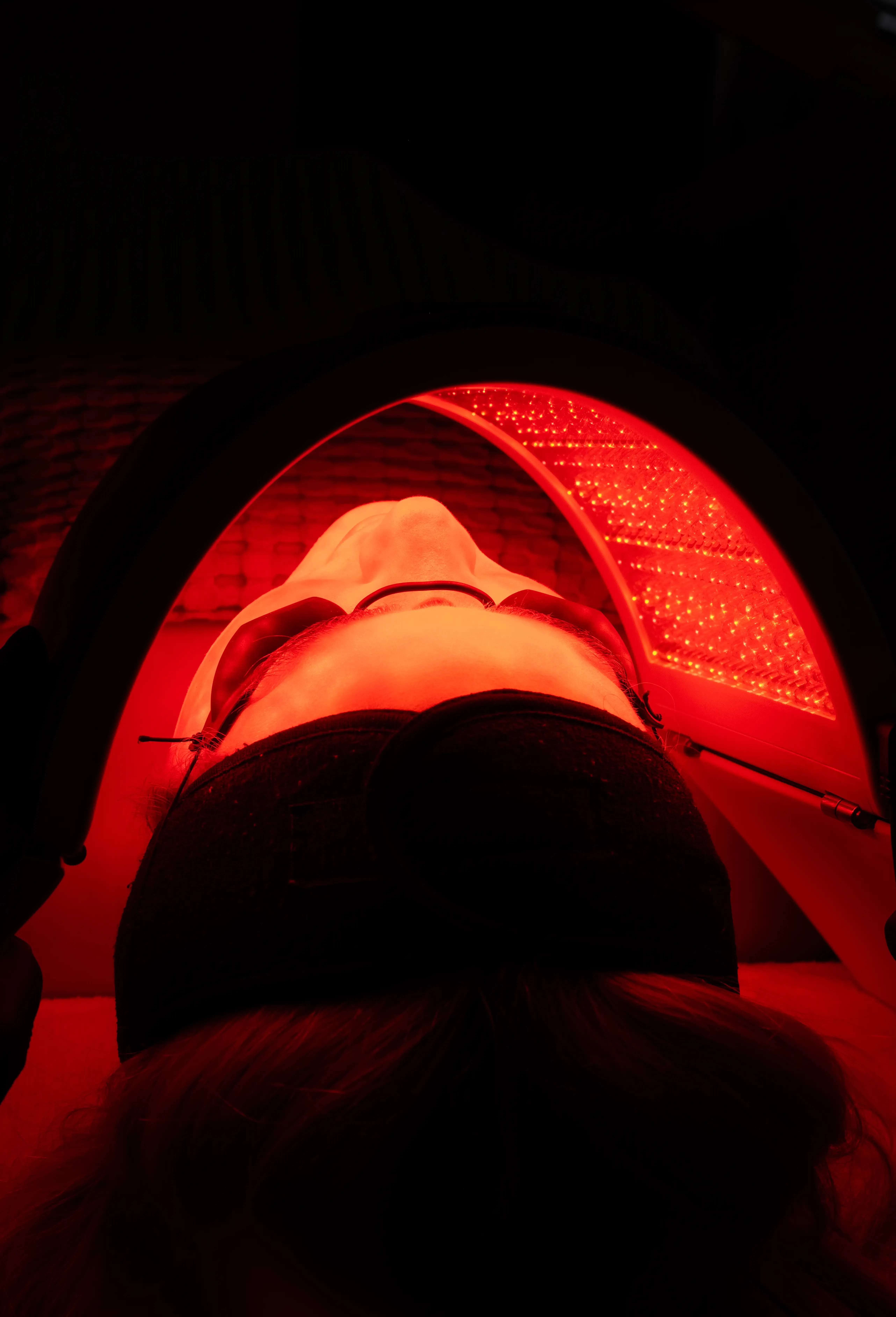 Before and after Red Light Therapy results showing improved skin at Eternal Wellness Traverse City