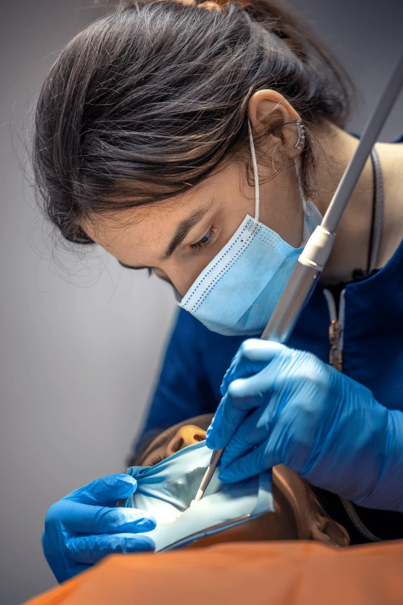 Same-day CEREC crown being designed on a chairside computer at Cook Family Dentistry