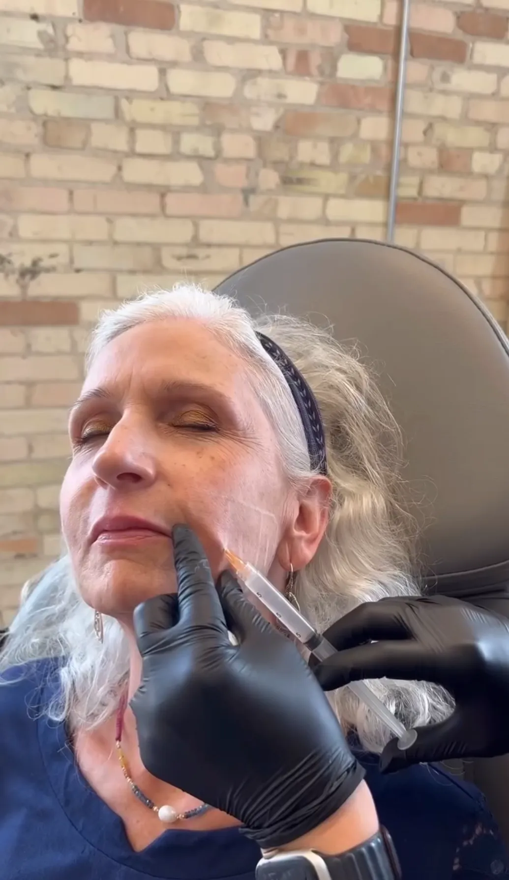 Confident patient portrait after Restylane at Eternal Wellness Traverse City