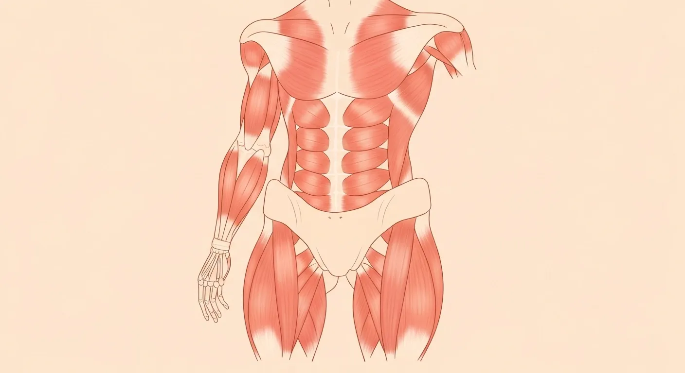 Educational diagram of core muscle anatomy at Precision Chiropractic Rockford