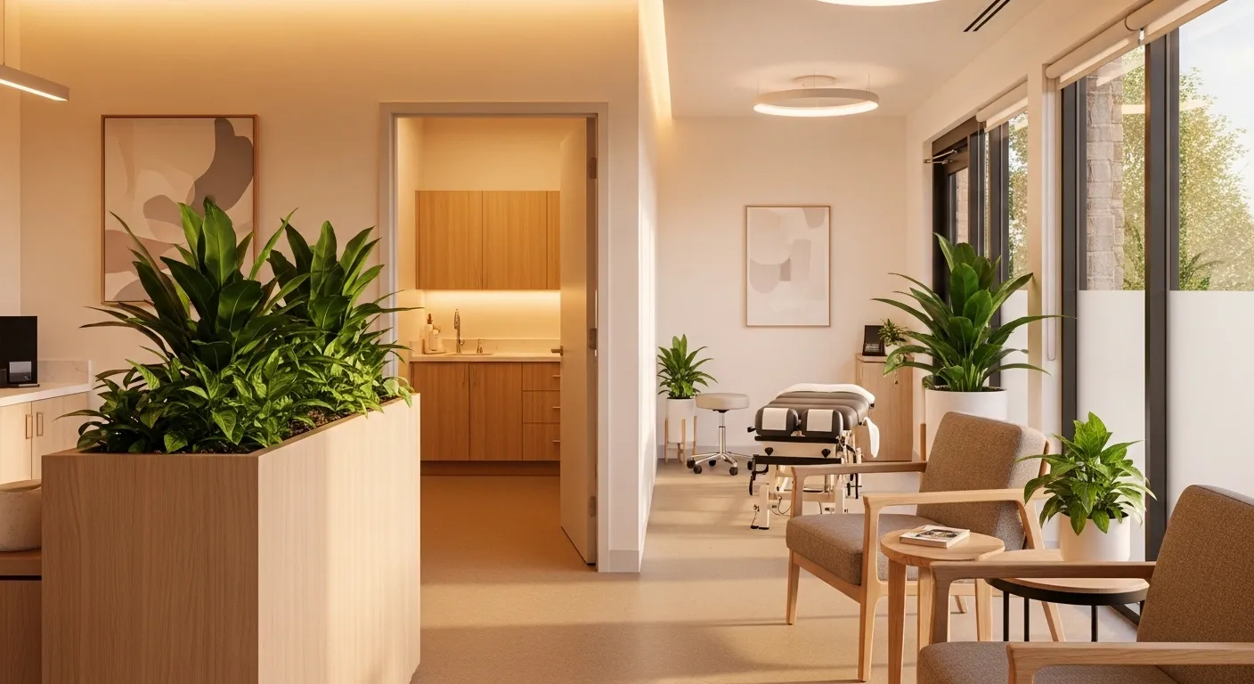 Modern clinic interior at Precision Chiropractic in Rockford Michigan