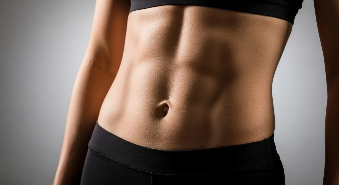 Before and after Emsculpt Neo results showing improved muscle definition at Precision Chiropractic Rockford