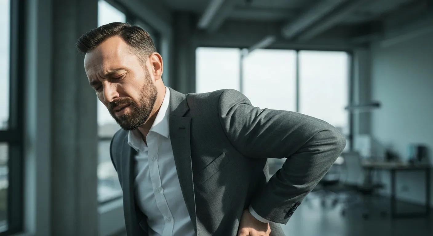 Person concerned about core stability at Precision Chiropractic Rockford