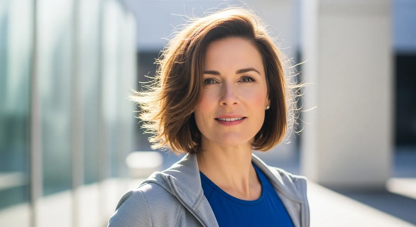 Confident patient portrait after spinal decompression at Precision Chiropractic Rockford