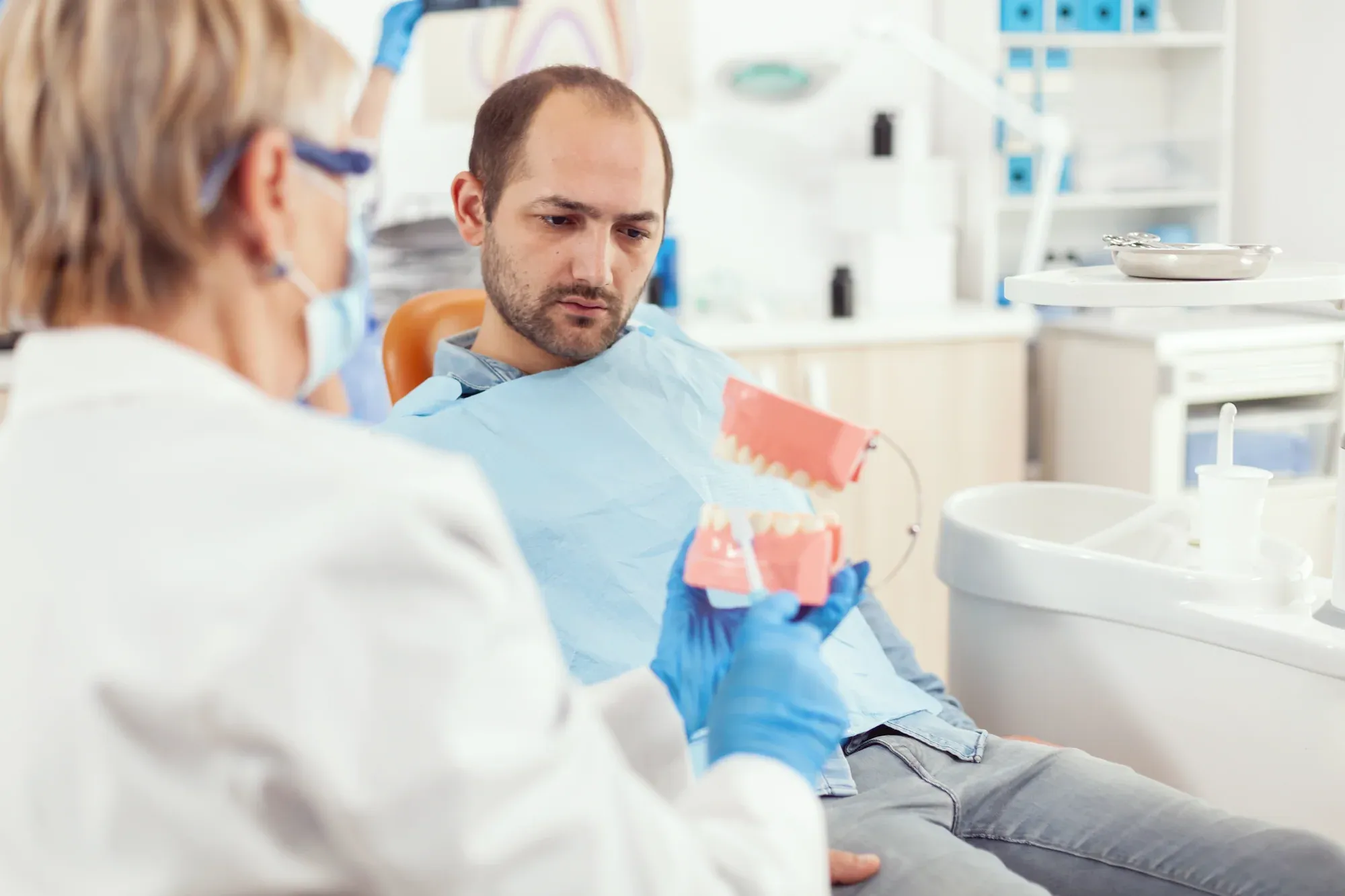 Patient receiving a CEREC same-day crown at Cook Family Dentistry in Santa Rosa Beach, FL