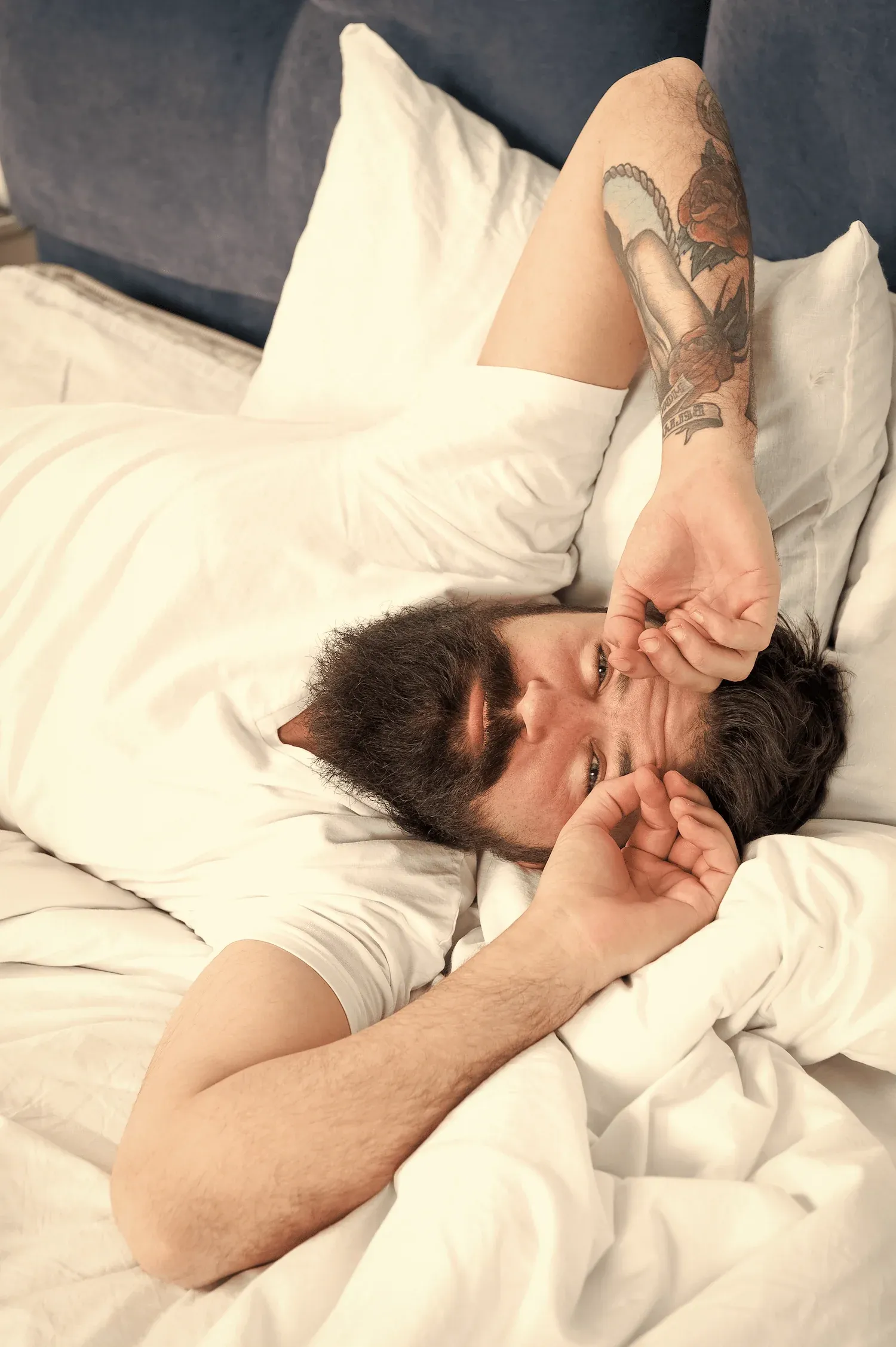 Close-up visual of sleep difficulty concerns at Arise Integrative Wellness