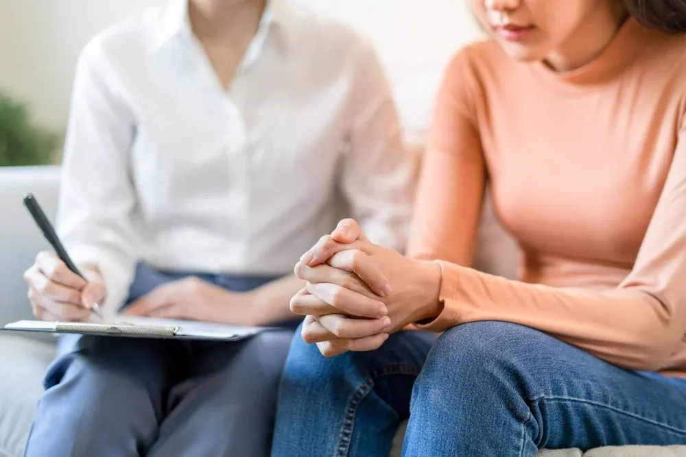 Patient consulting with Dr. Bayliss about mental health treatment options at Ivy Collaborative Healthcare in Augusta, GA