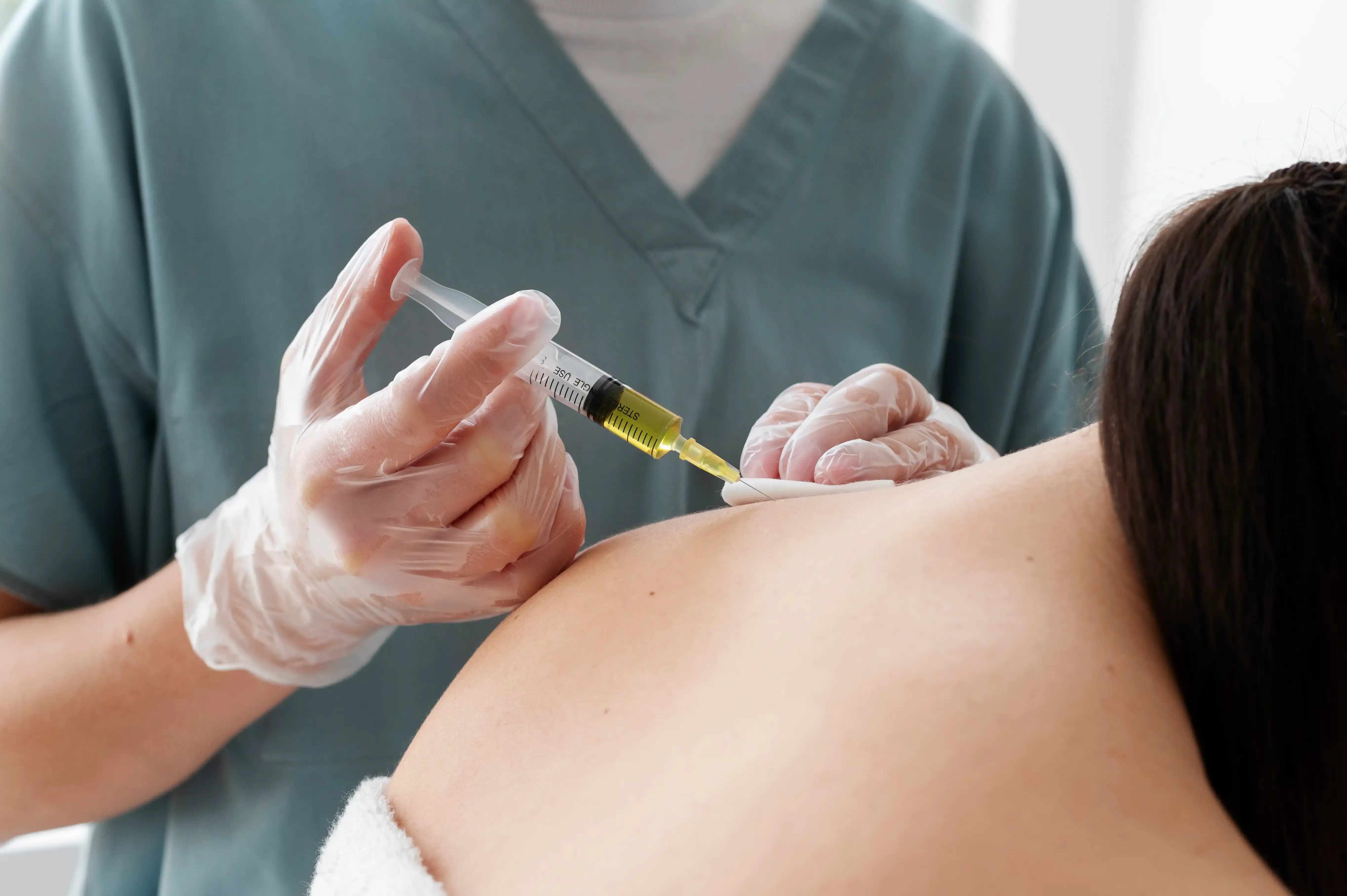 Before and after pain relief from epidural steroid injection treatment