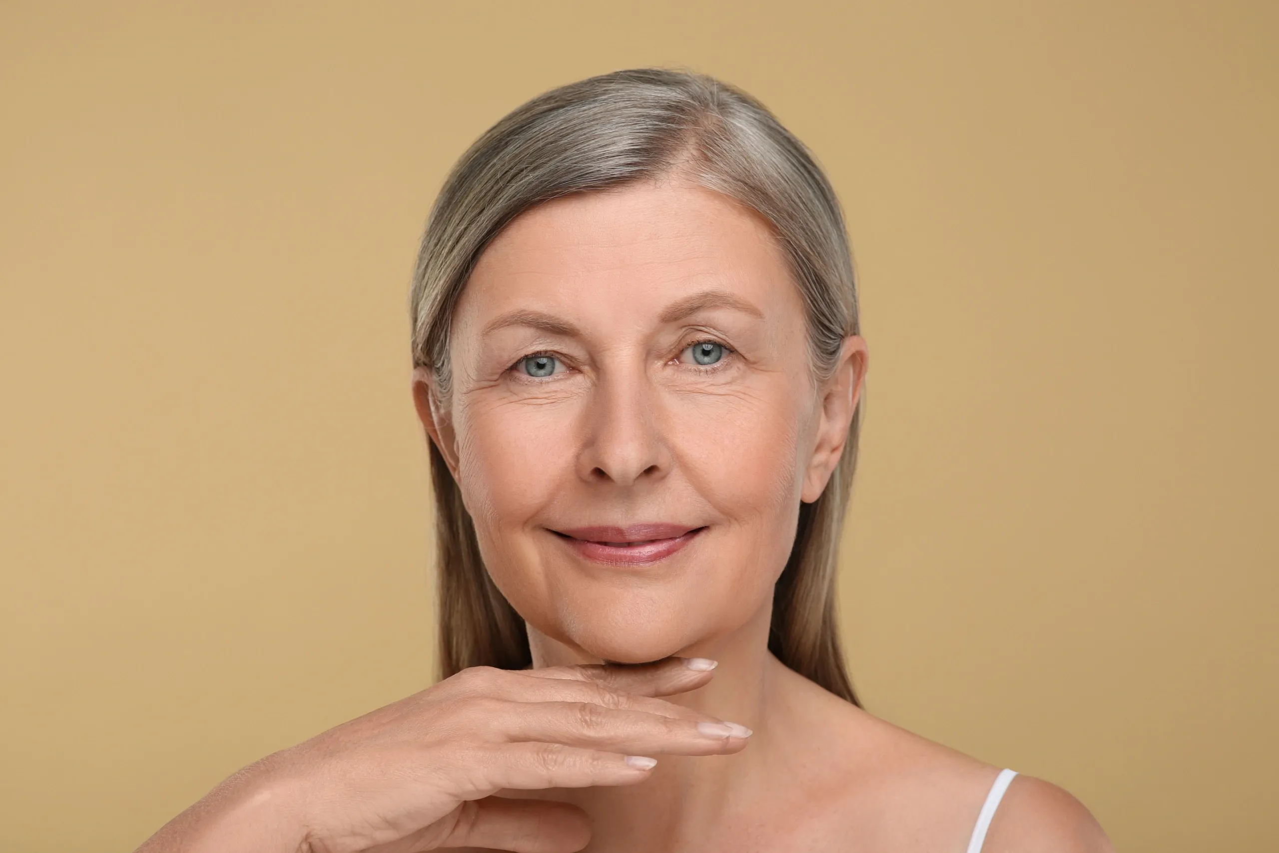 Patient concerned about facial skin laxity at Eternal Wellness Medical Spa