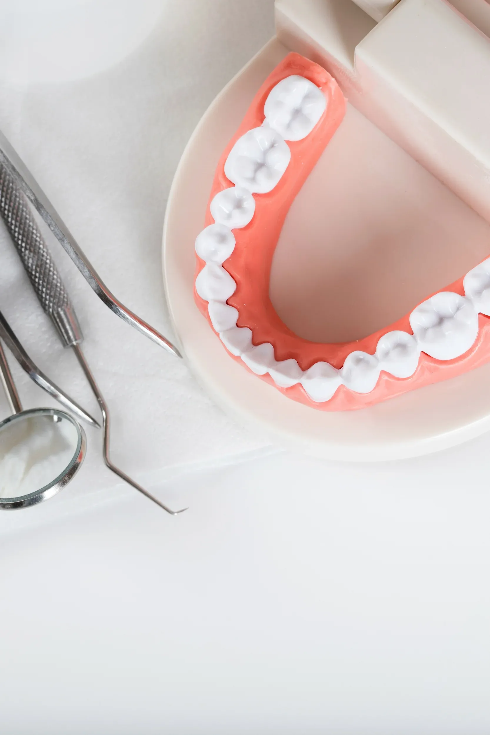 Before and after teeth whitening results showing brighter smile at Dental World Longwood