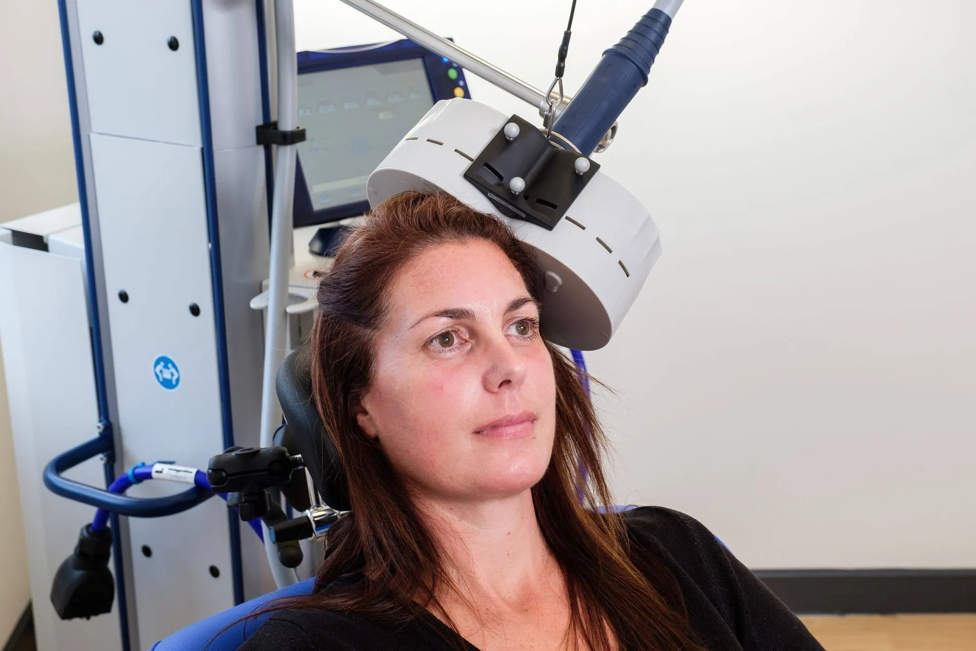 TMS therapy equipment used at R&C Psychiatry Pembroke Pines FL