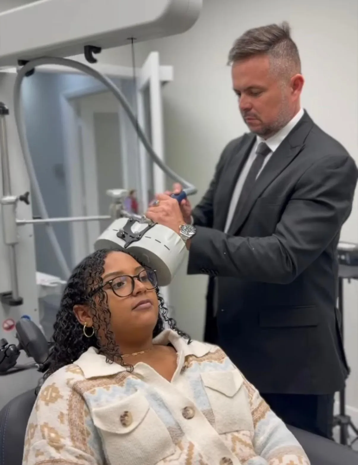 Confident patient portrait after TMS therapy at R&C Psychiatry Pembroke Pines