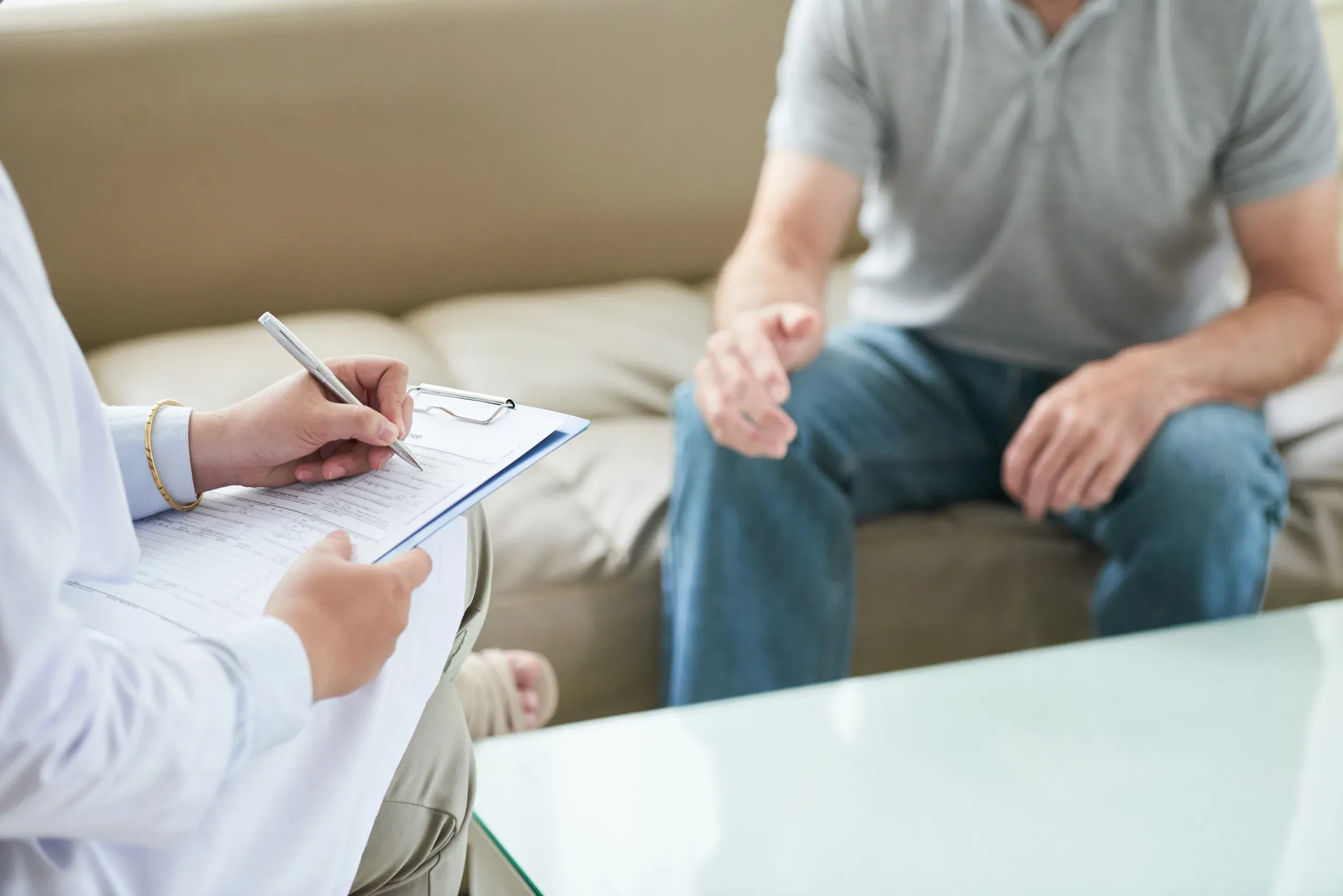 A primary care doctor reviewing a personalized medication plan with a patient in Jacksonville, FL.