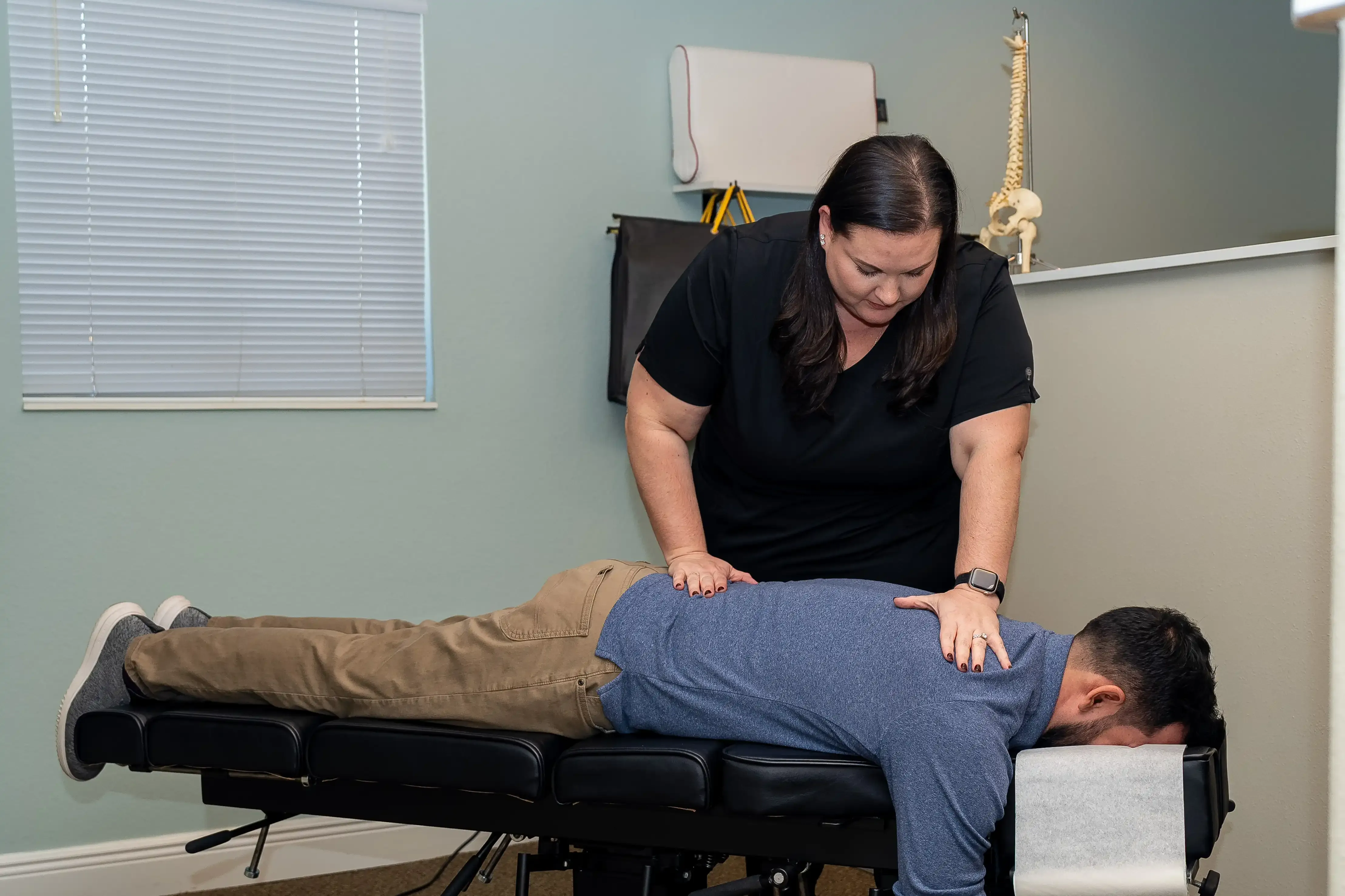 Upper cervical imaging and adjustment tools used at Arise Integrative Wellness Port Charlotte