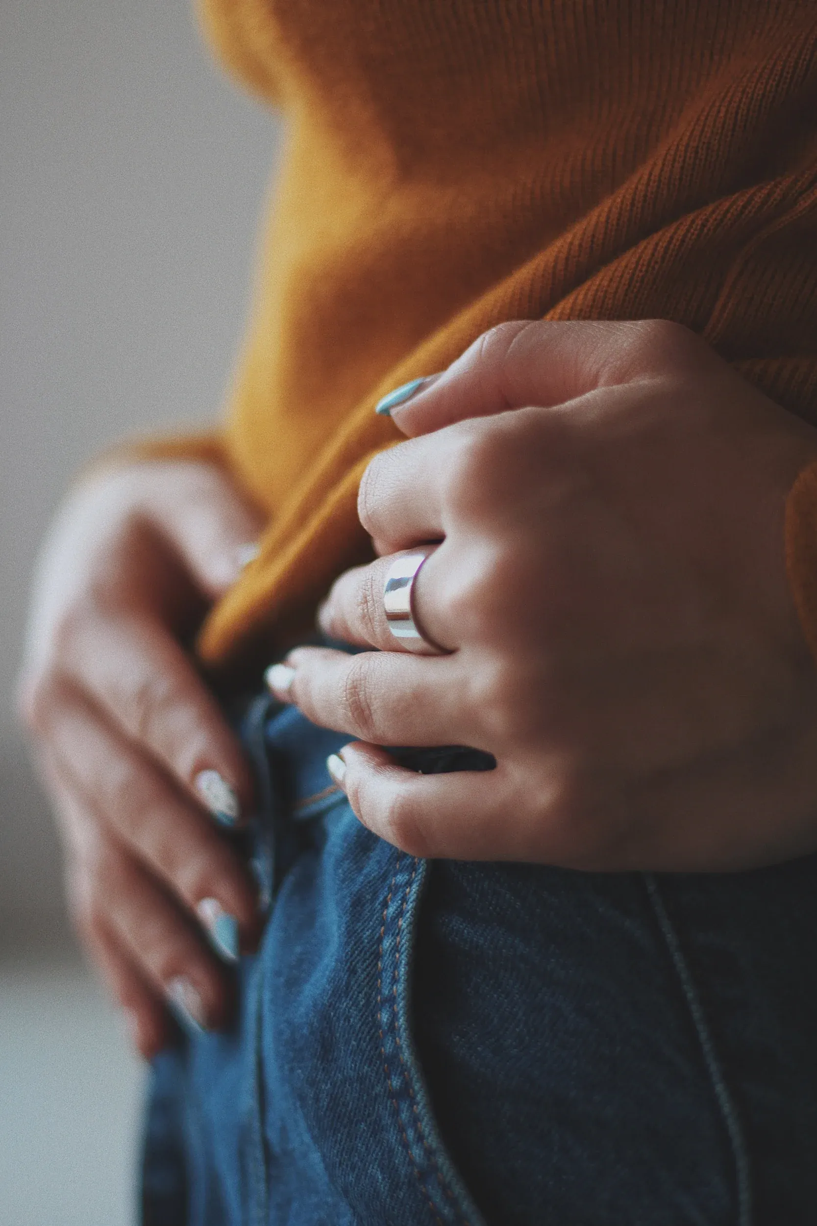 Close-up of woman reviewing pelvic health information at Hartley Health and Wellness Canton GA