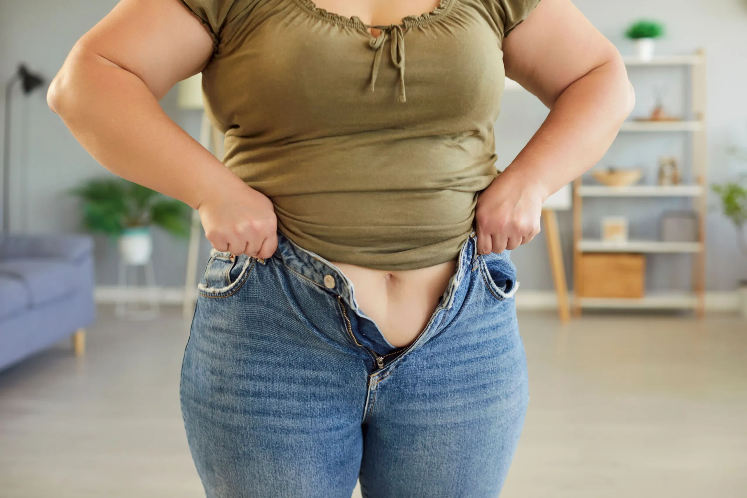 Illustration of metabolic and hormonal factors driving weight gain at WinMind Integrative Health Lutz