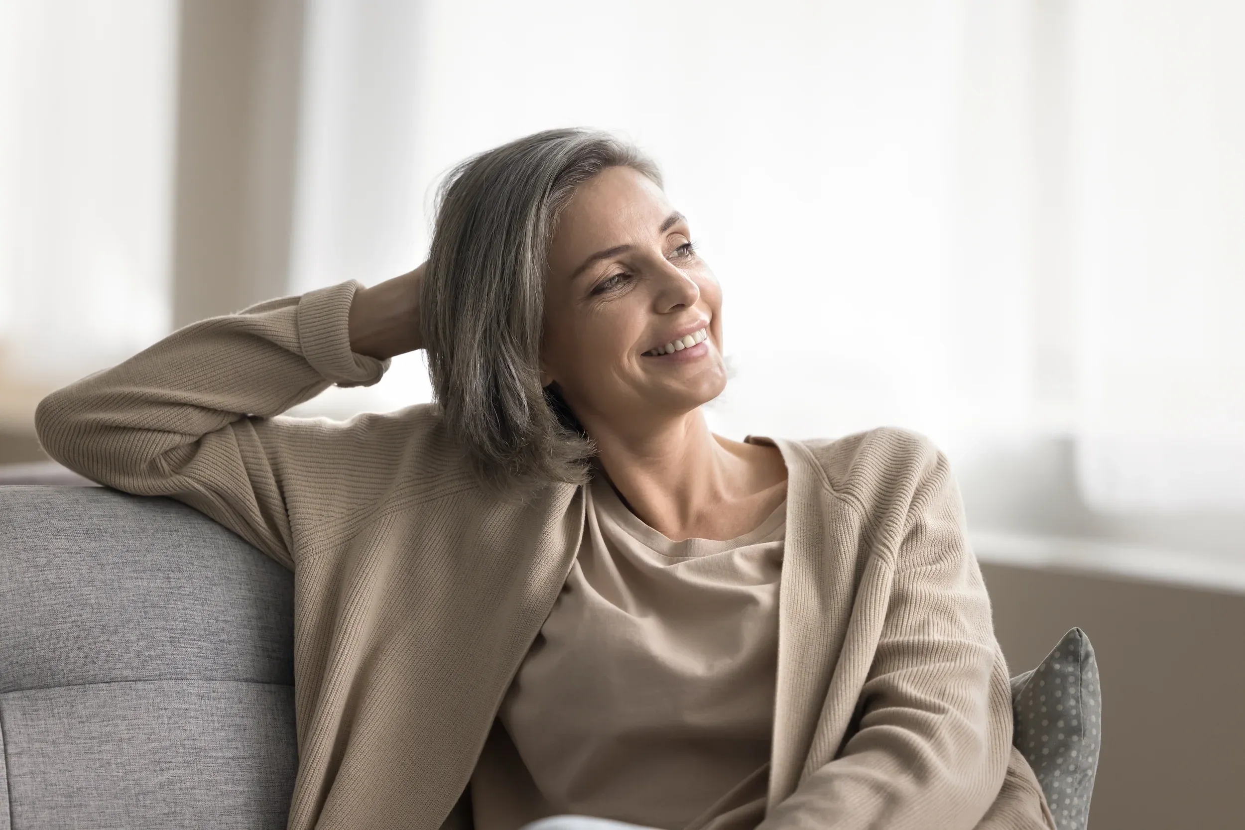 A person practicing calming morning self-care at home, supported by a primary care team in Jacksonville, FL.